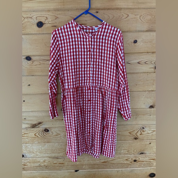 Vintage Gingham Babydoll Dress - Picture 1 of 3